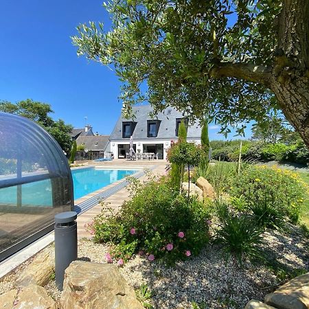 Superbe Villa Tout Confort Avec Piscine Chauffee Er Couverte Et Spa A 2 Pas De La Plage Fouesnant Esterno foto