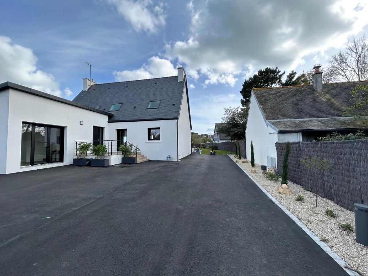 Superbe Villa Tout Confort Avec Piscine Chauffee Er Couverte Et Spa A 2 Pas De La Plage Fouesnant Esterno foto