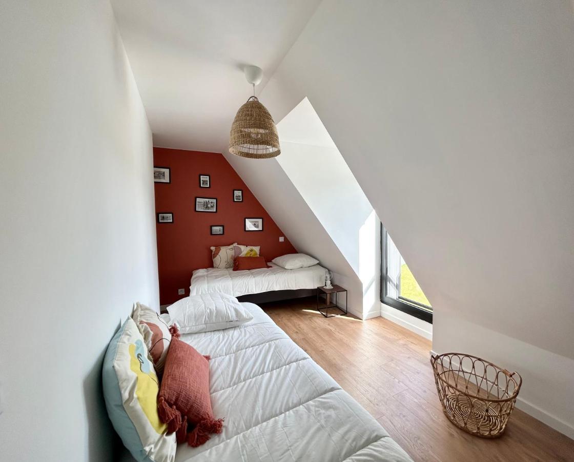 Superbe Villa Tout Confort Avec Piscine Chauffee Er Couverte Et Spa A 2 Pas De La Plage Fouesnant Esterno foto