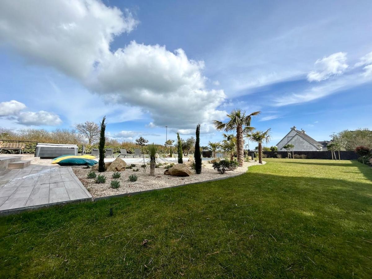 Superbe Villa Tout Confort Avec Piscine Chauffee Er Couverte Et Spa A 2 Pas De La Plage Fouesnant Esterno foto